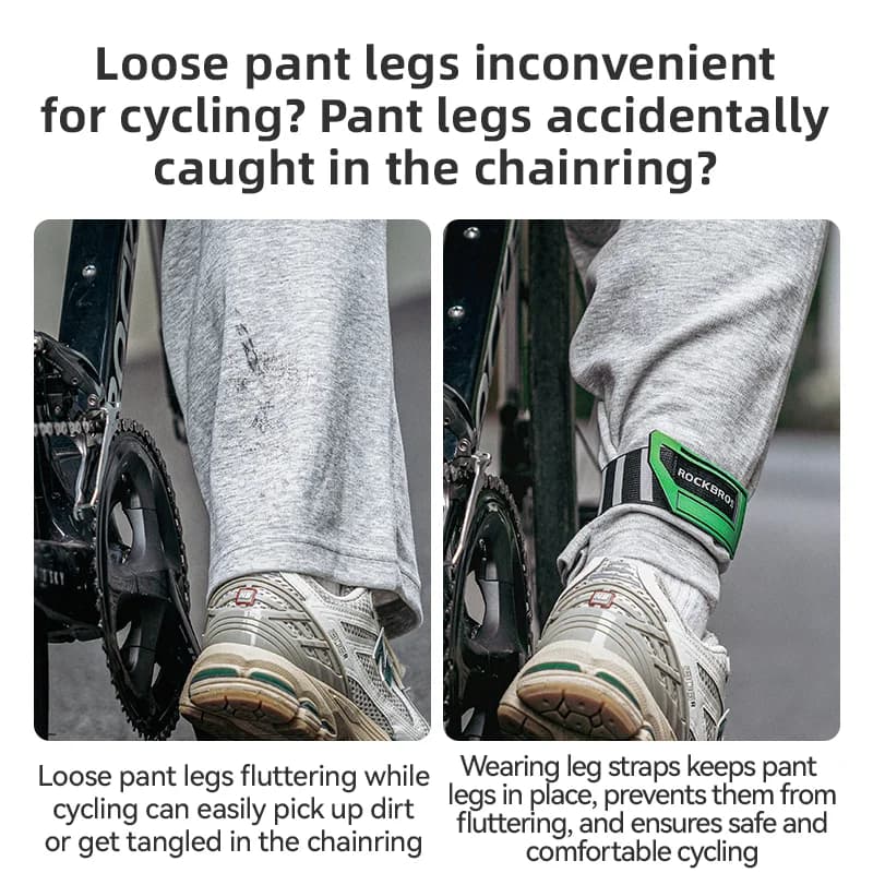 Reflexní bezpečnostní kotníkový popruh pro cyklistiku