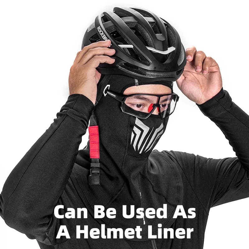 Zimní větruodolná celofácová kukla pro cyklisty