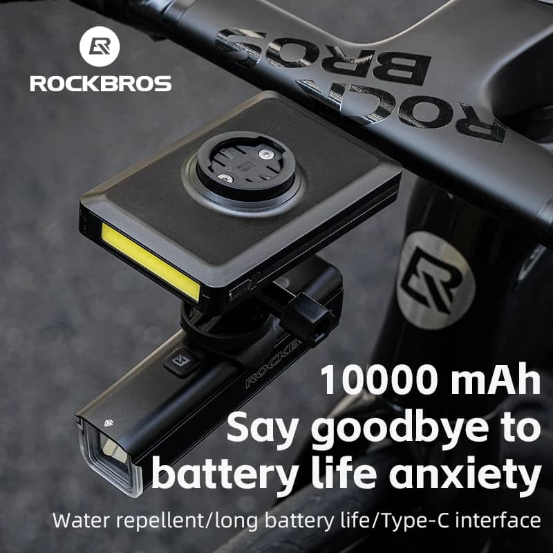 Přední světlo na kolo s USB nabíjením, 5000 mAh