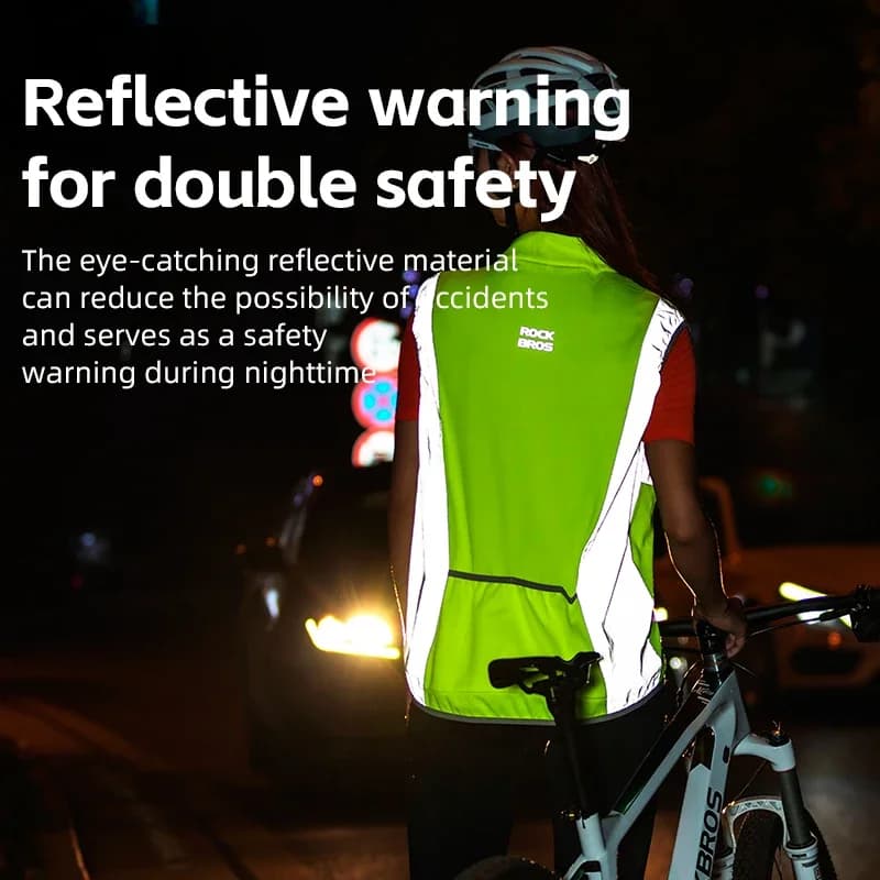 Reflexní bezpečnostní prodyšná cyklistická vesta