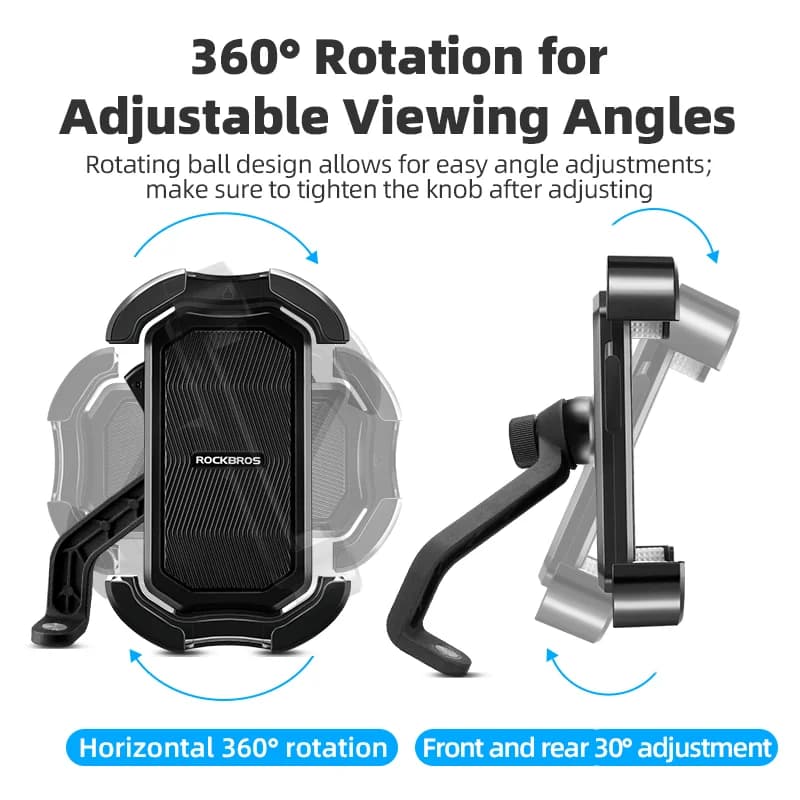 Odolný otočný držák na telefon na kolo 360°
